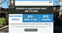 Desktop Screenshot of dentistryofoldtownscottsdale.com